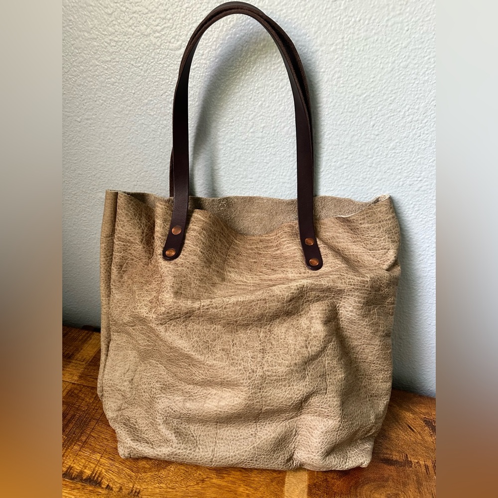 NWOT KMM Beige Bison Tote
